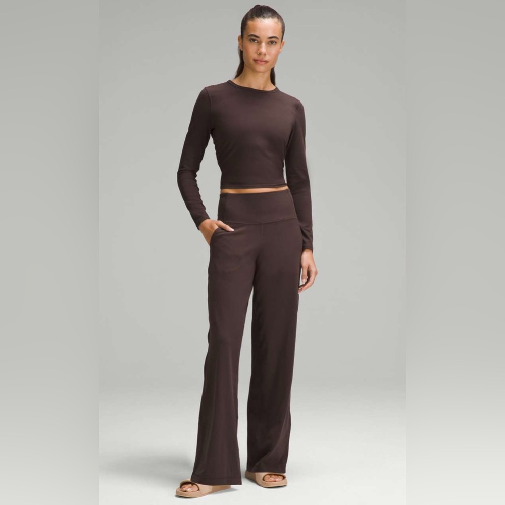 lululemon espresso align wide leg pants